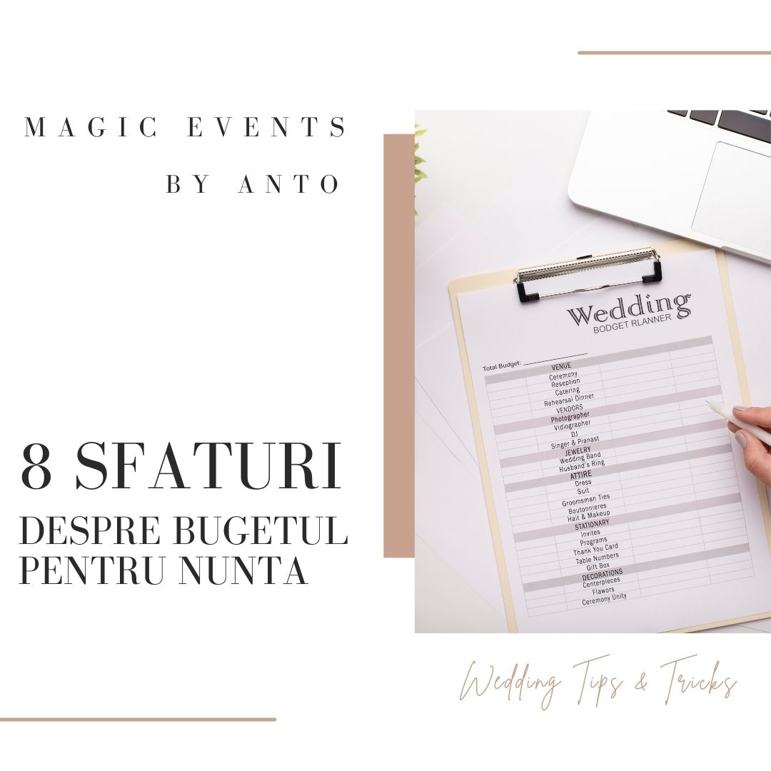 8 Sfaturi despre bugetul pentru nunta