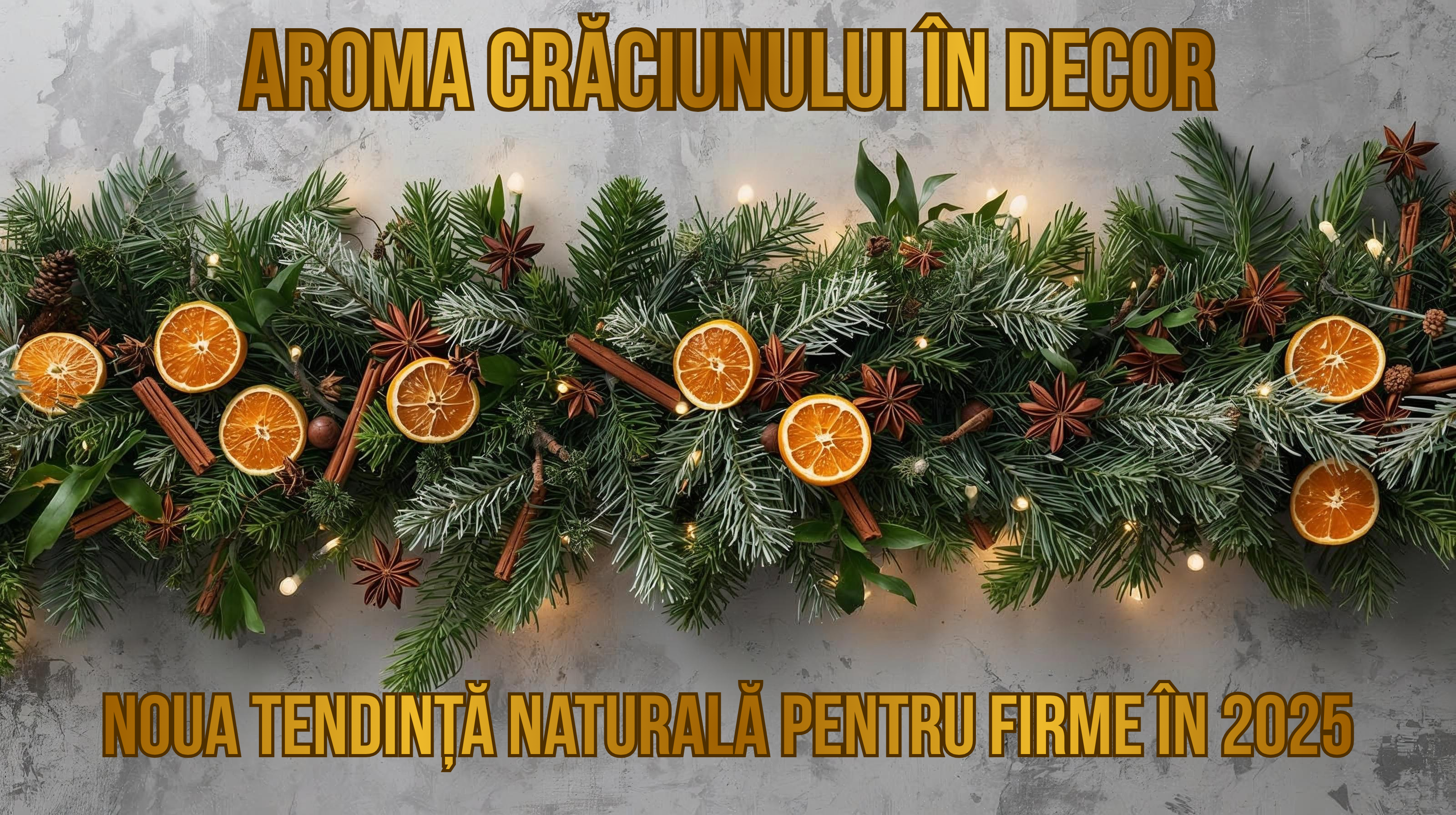 Aroma CrÄƒciunului Ã®n decor â€“ noua tendinÈ›Äƒ naturalÄƒ pentru firme Ã®n 2025