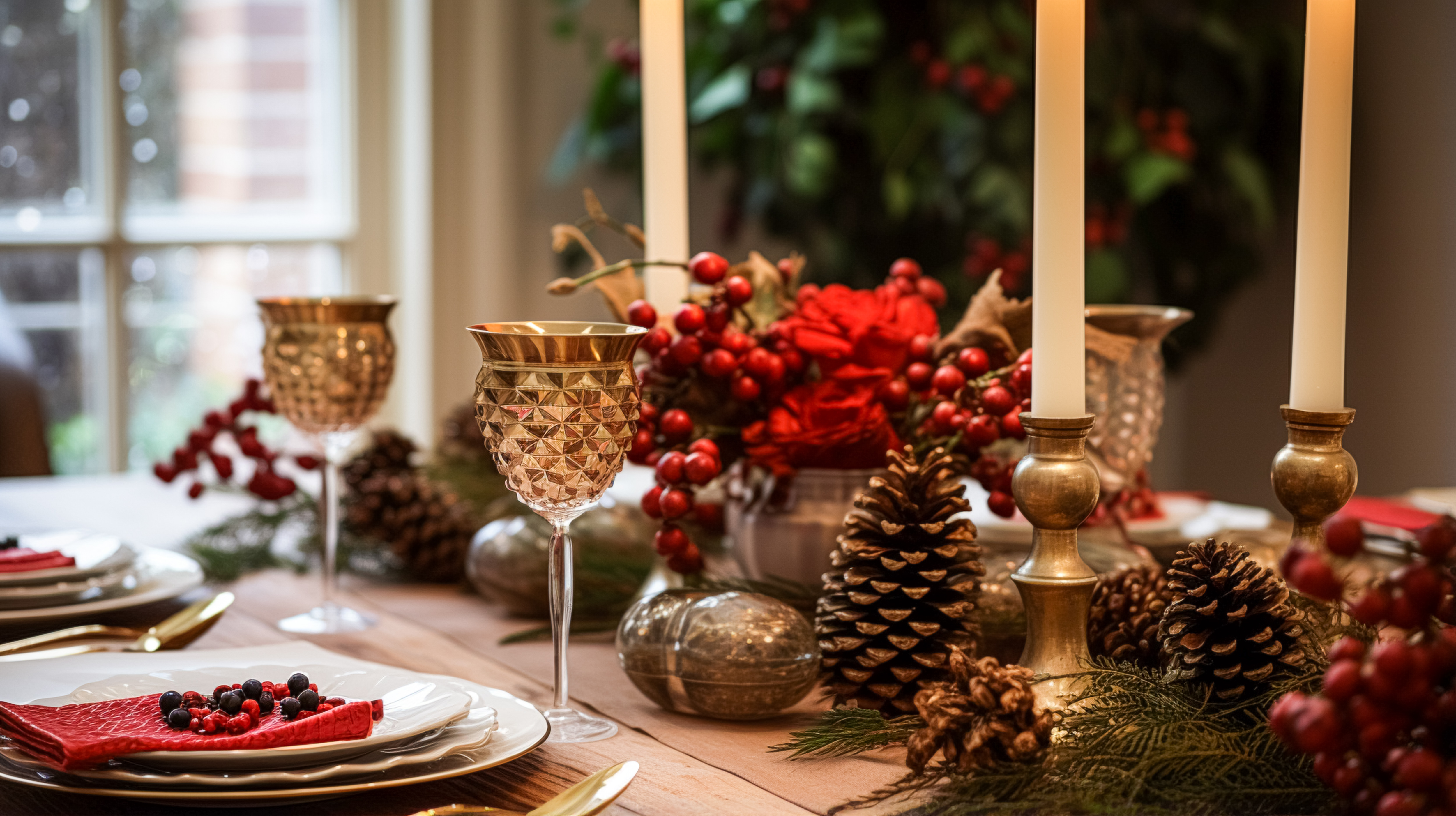 Idei pentru decorul mesei de Craciun - Transforma cina de Craciun intr-un cadru festiv