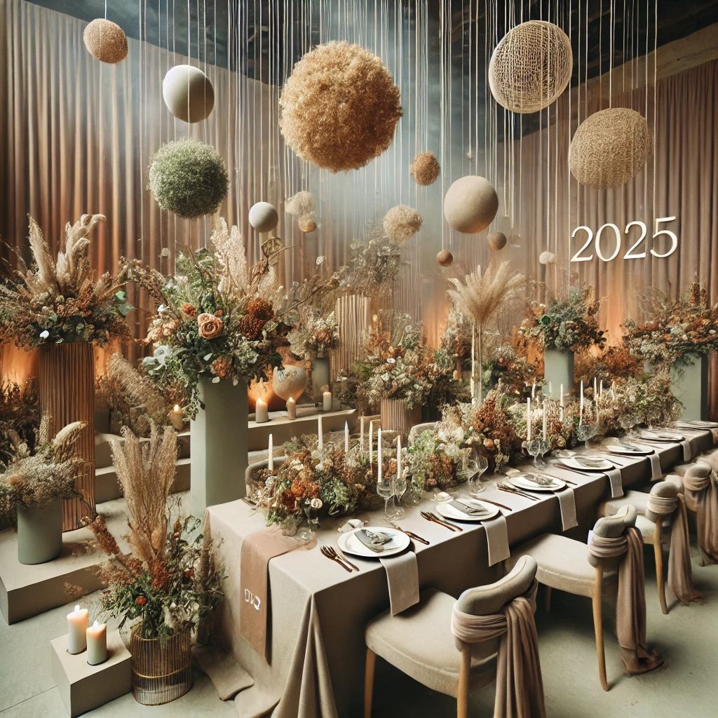 Tendintele de top in decorul evenimentelor pentru 2025: Eleganta, creativitate si sustenabilitate!