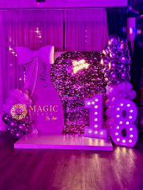 Photocorner de majorat cu panou sclipitor,