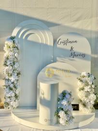 Photocorner de nuntÄƒ cu accente moderne,