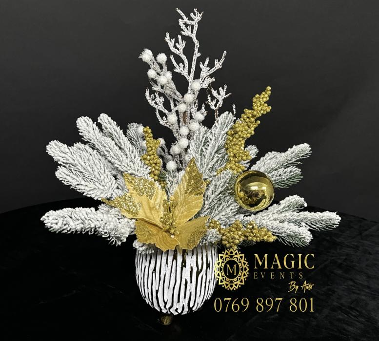 Aranjament "White & Gold Story"